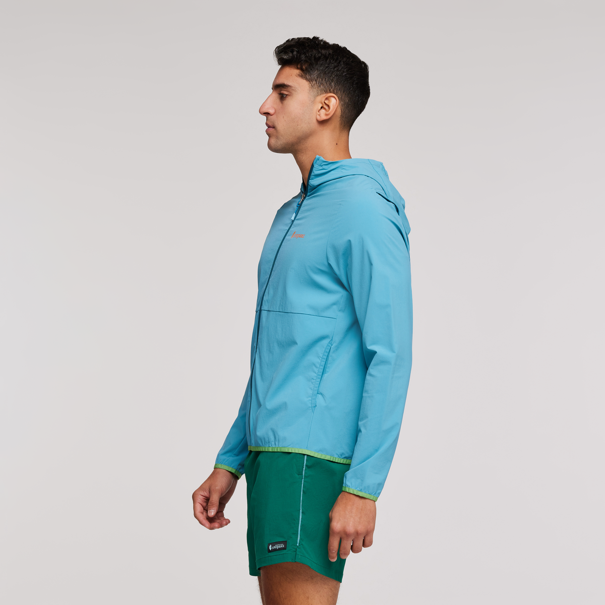 Vuelta Performance Windbreaker Jacket - Men's, Poolside, Model Munther