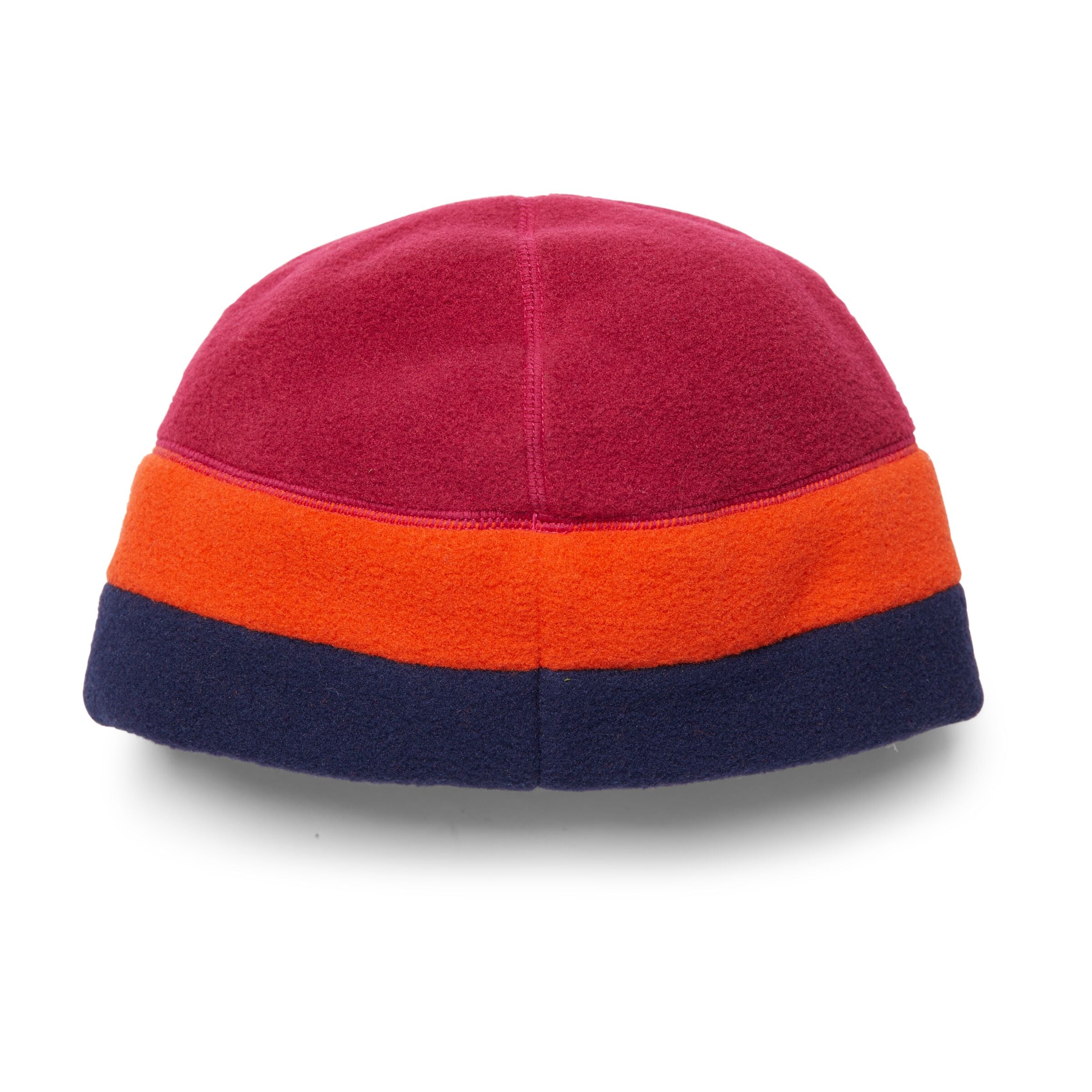 Teca Fleece Beanie, Raspberry Stripes