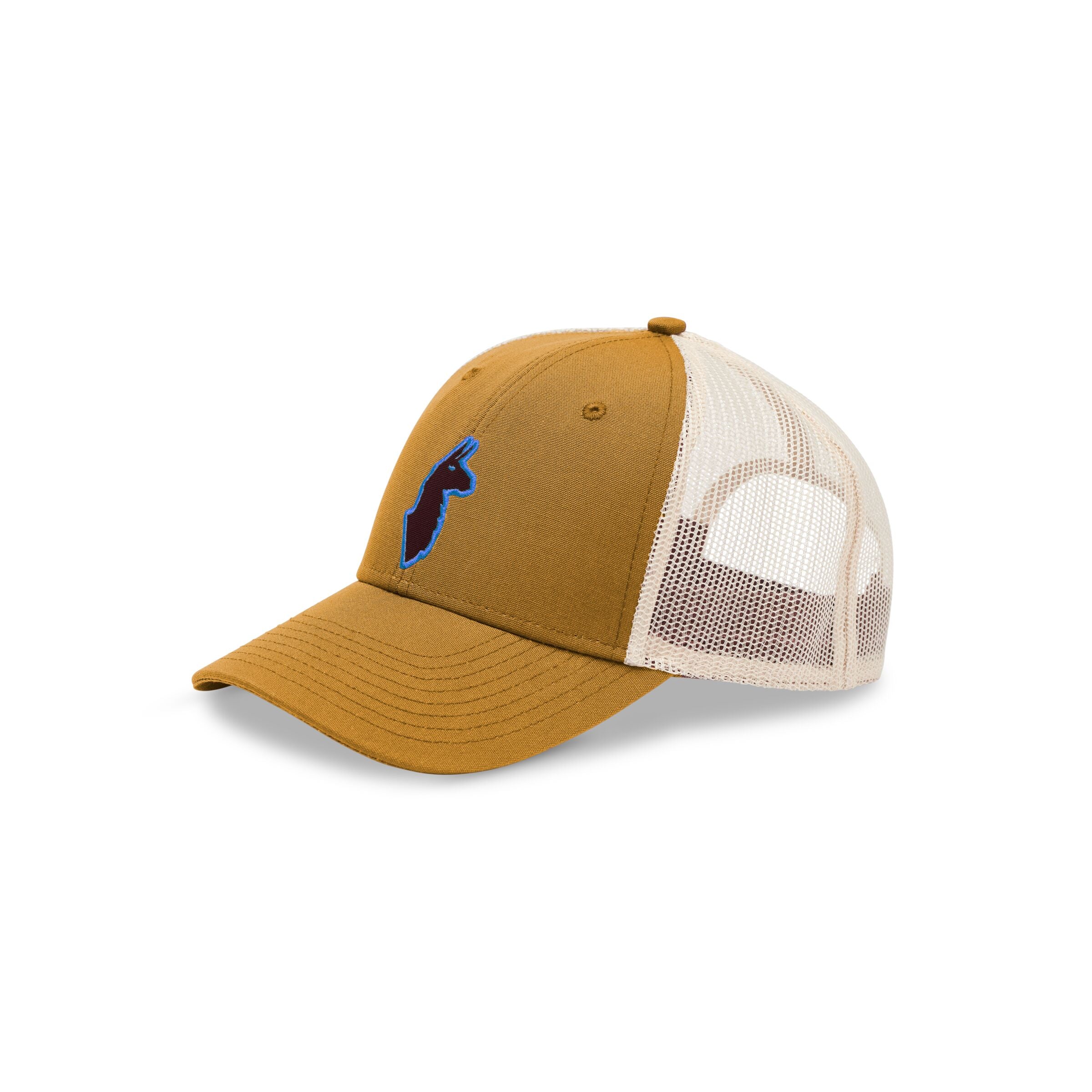 The Llama Trucker Hat - Unisex, Amber